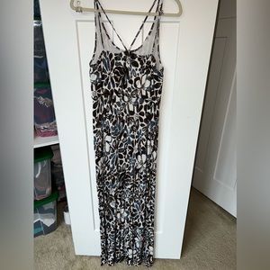 Loft Blousy Floral Maxi Dress Size M